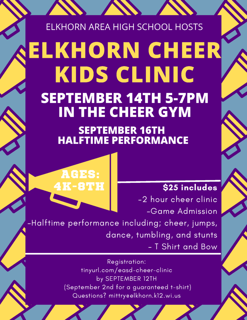 Cheer Clinic Flyer - September 14, 2022
