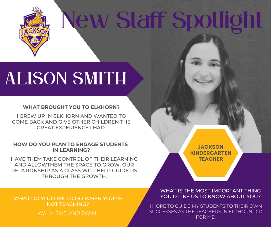Alison Smith New Staff Feature