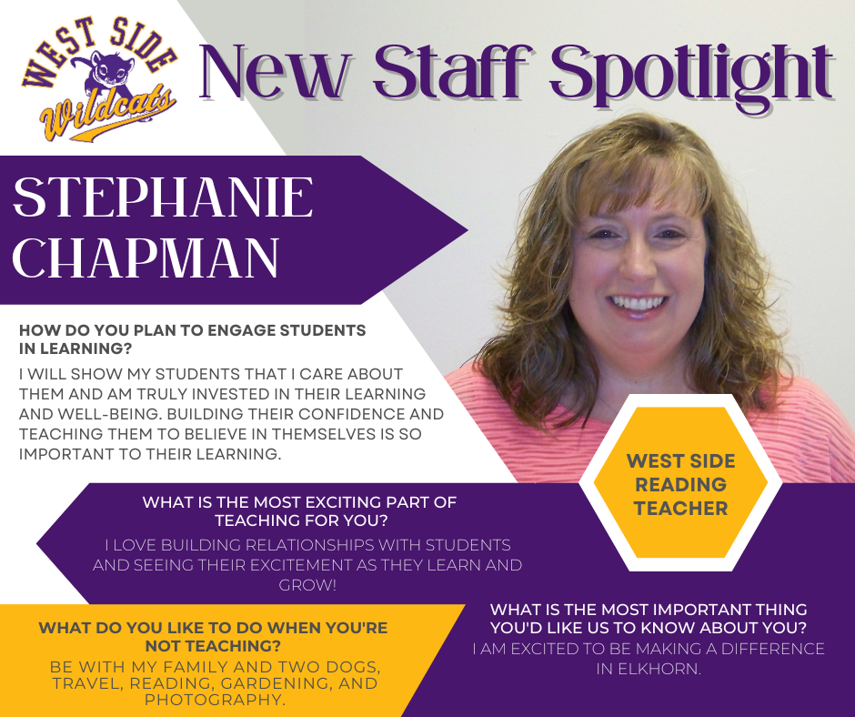 Stephanie Chapman New Staff Feature
