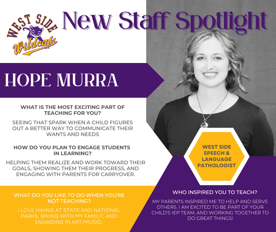 Hope Murra New Staff Feature