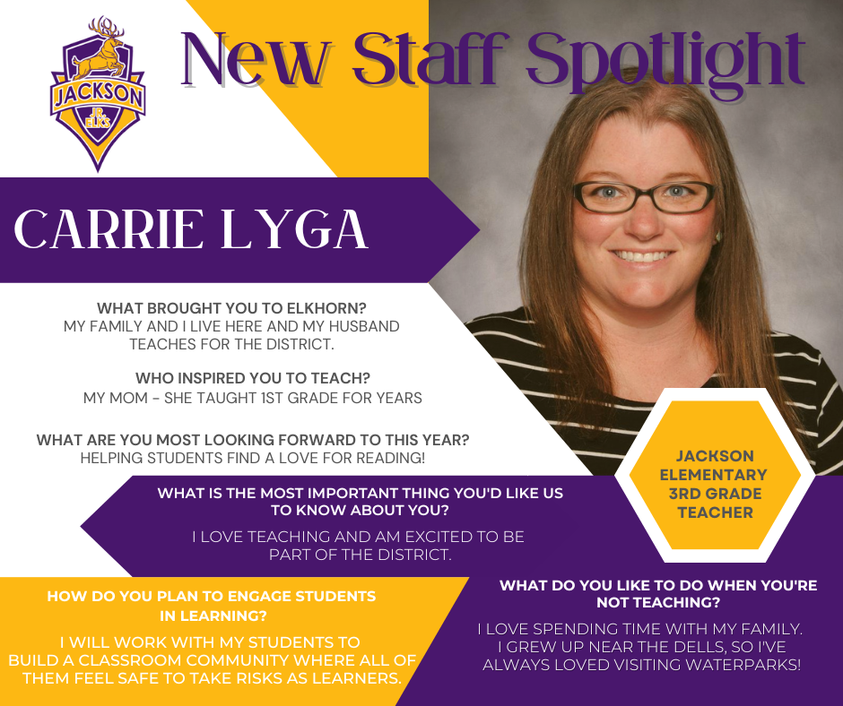 Carrie Lyga New Staff Feature