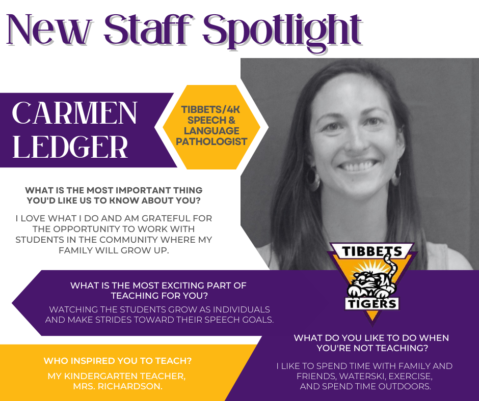 Carmen Ledger New Staff Feature