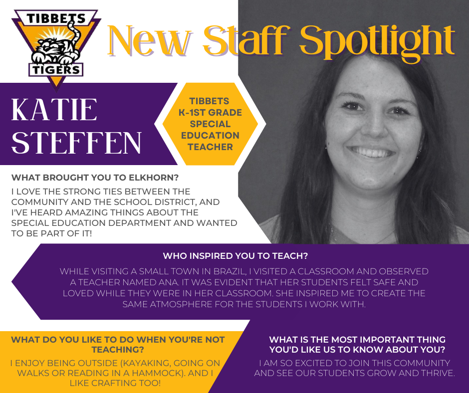 Katie Steffen New Staff Feature