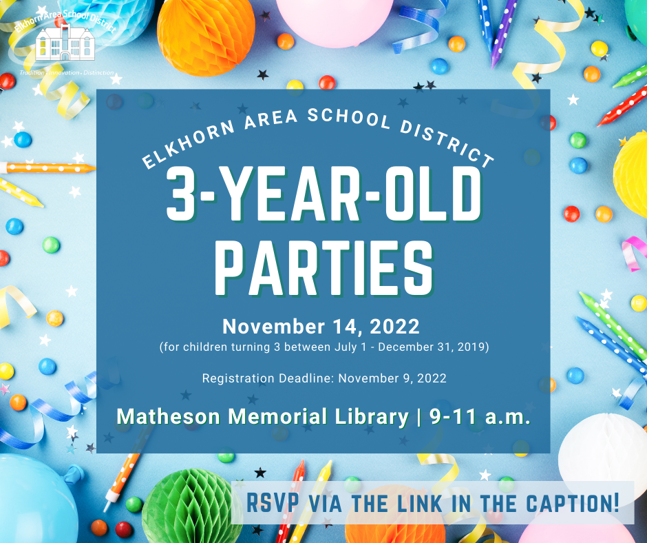 three-year-old party flyer