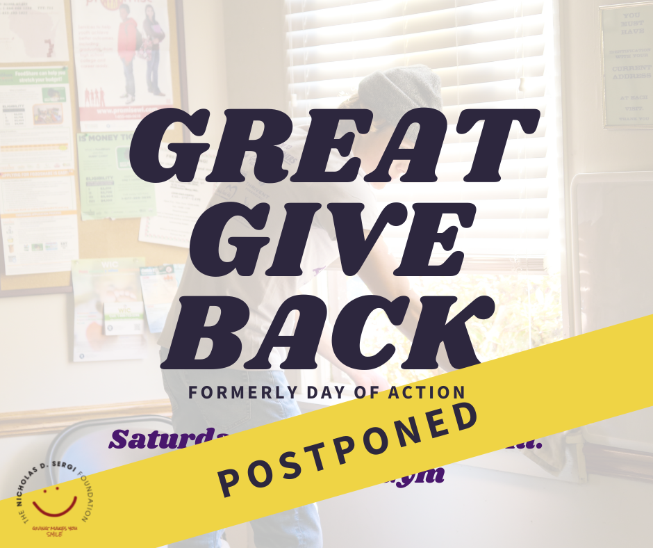 Great Give Back Postponed