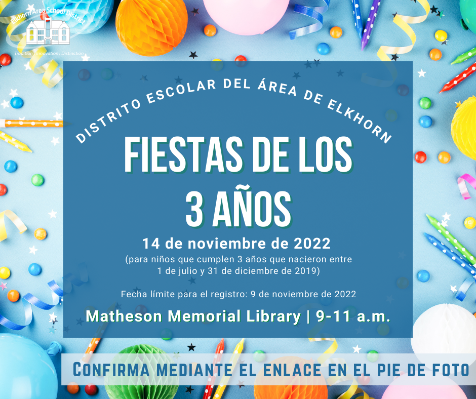 three-year-old party flyer in spanish