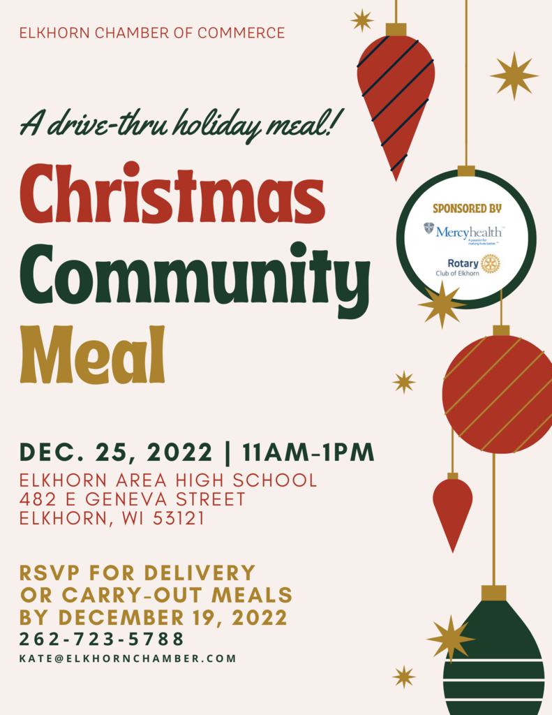 Christmas Community Meal Flyer
