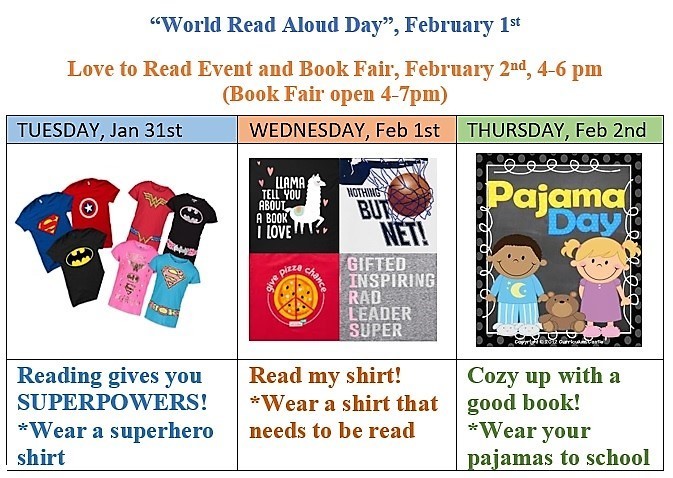 Dress-up Days for Love to Read Week