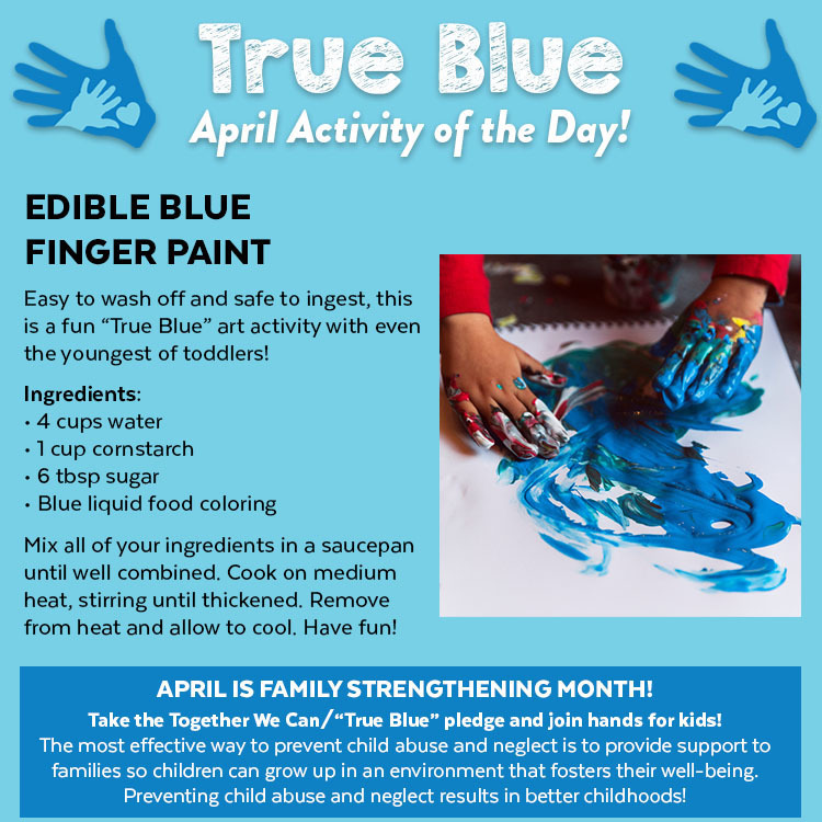 Blue Finger Paint