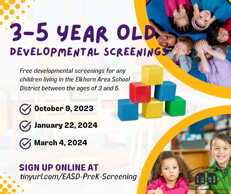 3-5 year old developmental screenings