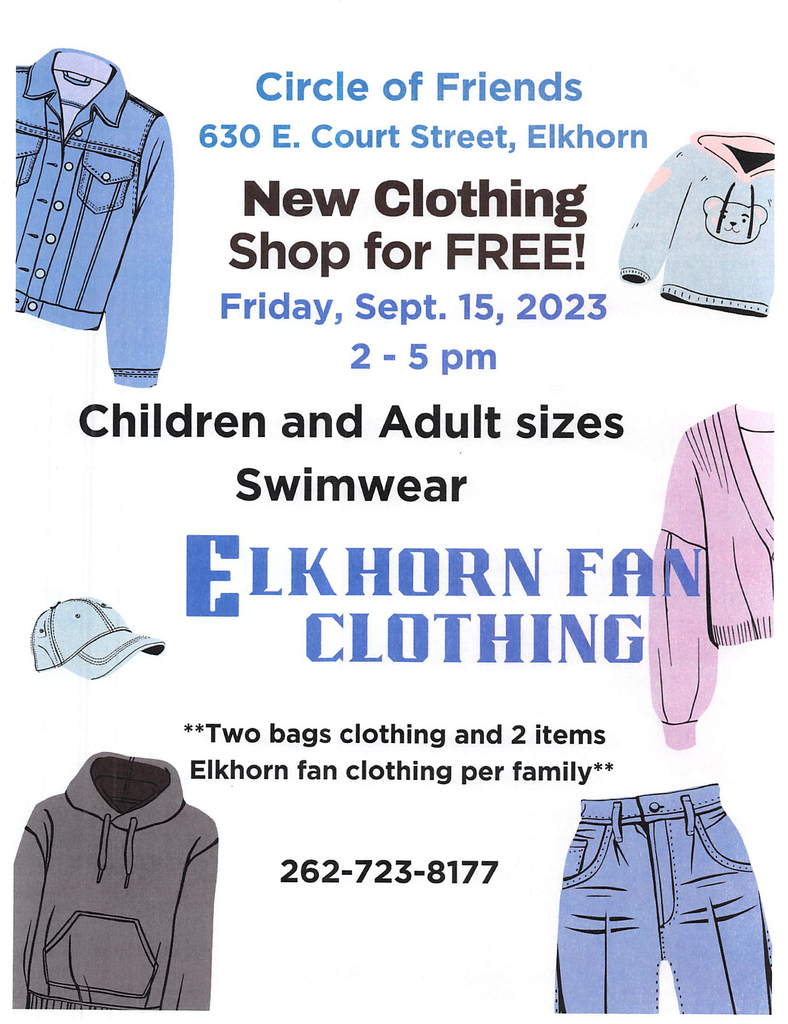 Circle of Friends Free Clothing Flyer